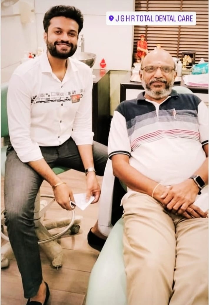 Mr. Murali, a good friend of Late Dr. Janakiraman, knows Dr. Pranav from his childhood. It is great to treat such as nice person. Providing dental care by the future generation.
