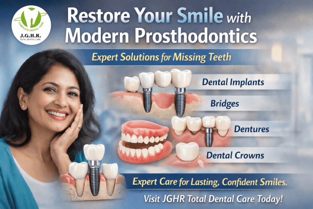 Prosthodontics Restores Smiles, Life After Tooth Loss