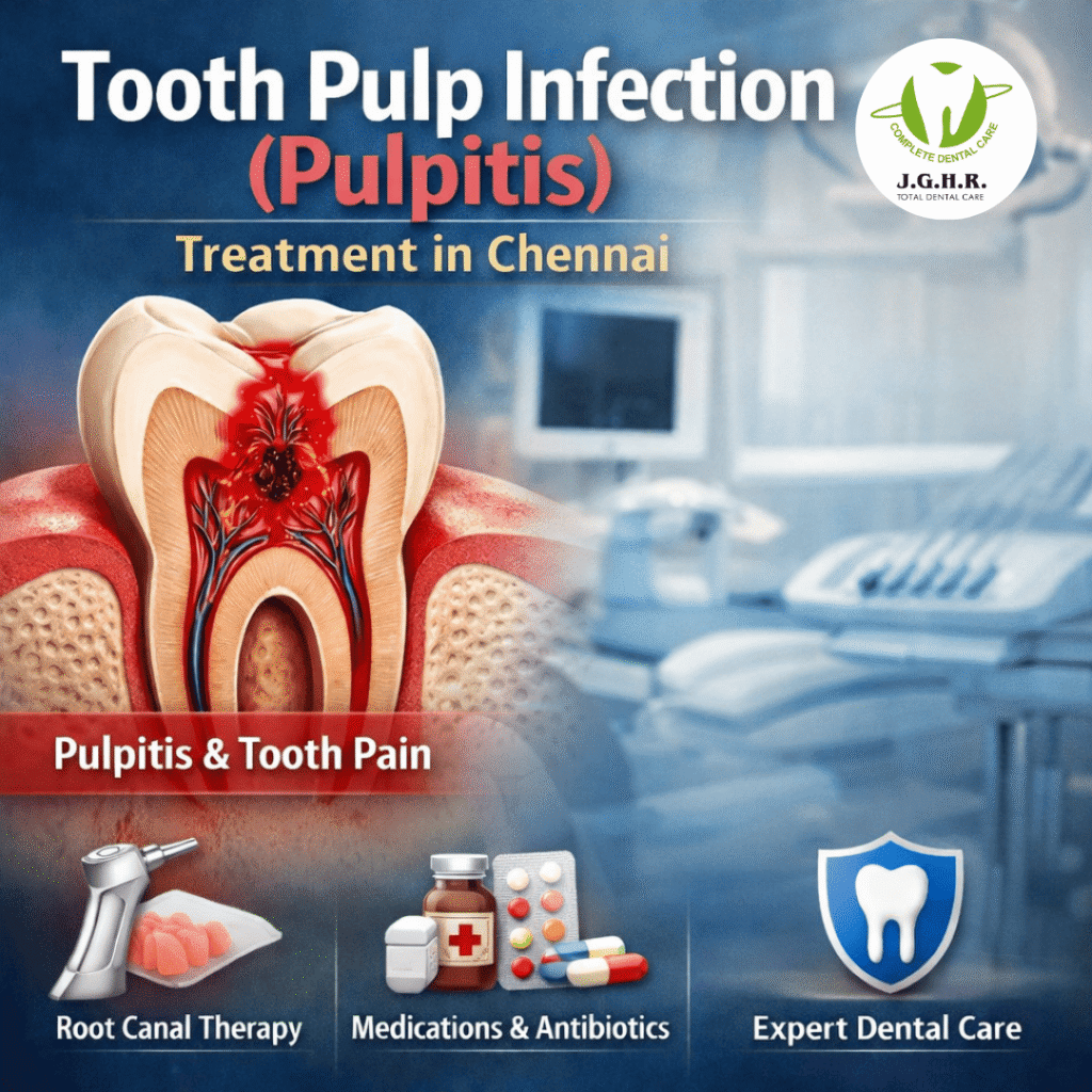 tooth pulp infection treatment