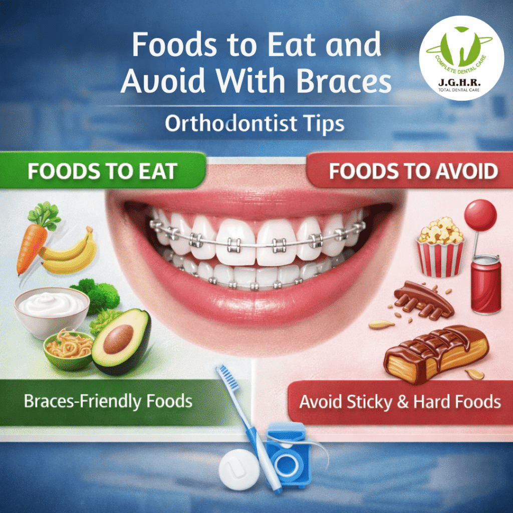 foods to ear and avoid with braces